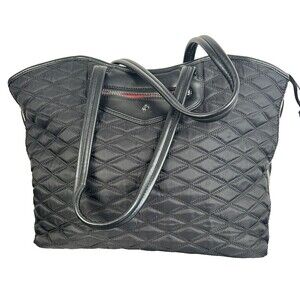 Knomo London Great Portland Over The Shoulder Bag Laptop Protection Tote Black